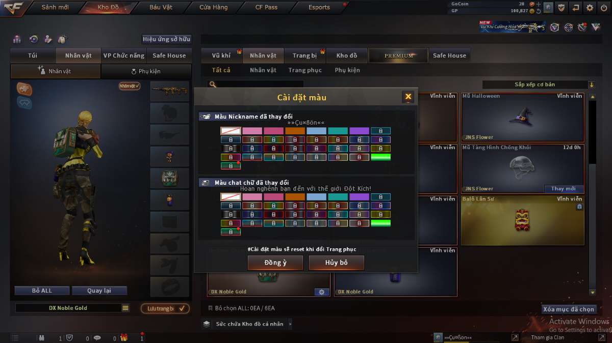 shop acc cf uy tin gia re